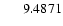 $\ensuremath{\phantom{000}} 9.4871$
