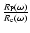 $\frac{R_{\rm P}\left( \omega \right)
}{R_{\rm e}\left( \omega \right) }$