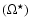 $ (\Omega ^{\star }) $