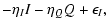 $\displaystyle -\eta_II-\eta_QQ+\epsilon_I,$