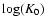 $\log(K_0)$