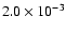 $2.0\times10^{-3}$