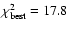 $\chi ^2_{\rm best}=17.8$
