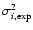 $\sigma_{i, \exp}^2$