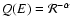 $Q(E) = {\cal R}^{-\alpha}$