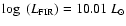 $\log~(L_{\rm FIR})=10.01~L_{\odot}$