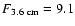 $F_{3.6~{\rm cm}} = 9.1$