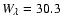 $W_{\lambda}=30.3$