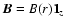 $\vec {B}= B(r)\vec{1}_z$