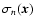 $\sigma_n
({\vec x})$