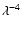$\lambda^{-4}$