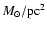 $M_{\odot }/{\rm pc}^2$