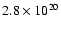 $2.8\times 10^{20}$