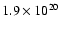 $1.9\times 10^{20}$