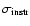 $\sigma_{\rm instr}$