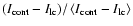 $(I_{{\rm cont}}-I_{{\rm lc}})/\left\langle I_{{\rm cont}}-I_{{\rm lc}} \right\rangle$