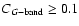 $C_{G{\rm -band}}\geq 0.1$