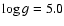 $\ensuremath{\log g} =5.0$