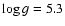 $\ensuremath{\log g} =5.3$