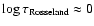 $\log\tau_{{\rm Rosseland}}\approx 0$