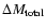 $\Delta M_{{\rm total}}$