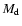 $M_{\rm d}$