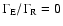 $\Gamma_{\rm E}/\Gamma_{\rm R} = 0$