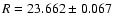 $R=23.662\pm0.067$