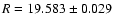 $R=19.583\pm0.029$