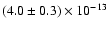 $(4.0\pm0.3)\times10^{-13}$