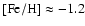 $\rm [Fe/H]\approx-1.2$