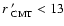 $r~^\prime_{\rm CMT}<13$