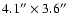 $4.1''
\times 3.6''$