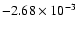 $-2.68\times 10^{-3}$