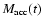 $M_{\rm acc}(t)$