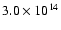 $3.0\times 10^{14}$