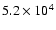$5.2\times 10^{4}$