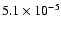 $5.1\times 10^{-5}$
