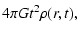 $\displaystyle 4\pi Gt^{2}\rho (r,t),$