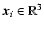 ${\vec{x}}_i\in{\mathbb{R}}^3$