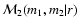 ${\cal M}_2(m_1,m_2\vert r)$