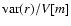 ${\rm var}(r)/V[m]$