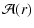 $\displaystyle {\cal A}(r)$