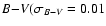 $B{-}V (\sigma_{B-V}=0.01$
