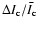 $\Delta I_{\rm c}/\bar I_{\rm c}$