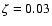 \( \zeta =0.03 \)