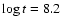 $\log t=8.2$