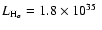 $L_{{\rm H}_{\alpha}} =
1.8 \times 10^{35} \ $