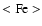 $<{\rm Fe}>$