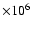 $\times
10^{6}$